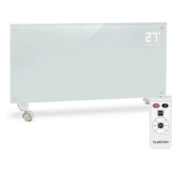 Klarstein Bornholm Convection Heater 2000W LED Display 2 Heating Levels White