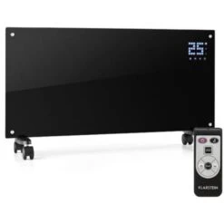 Klarstein Bornholm Convection Heater 2000W LED Display 2 Heating Levels Black