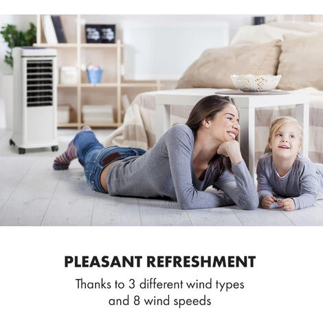 Klarstein Windspiel Air Cooler 100W 12h Timer Remote Control White - Image 2