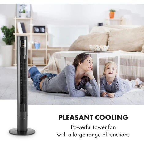 Klarstein Highwind Tower Fan 45W Oscillation Function Timer LED Display - Image 2