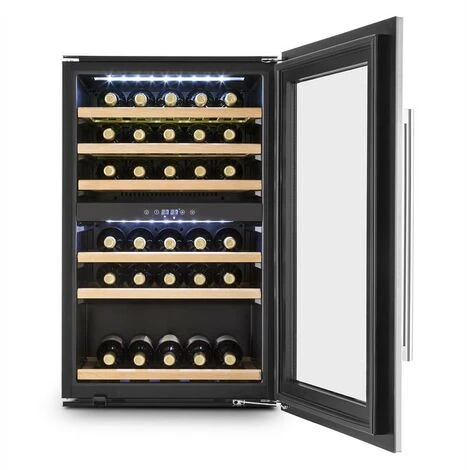 Klarstein Vinsider 35D Built-in Wine Refrigerator 128 Litres 41 Bottles Of Wine 2 Zones - Image 2