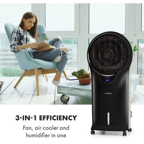 Klarstein Whirlwind 3-in-1 Air Cooler Fan Humidifier 1600 M³/h - Image 3