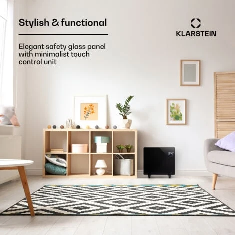 Klarstein Bornholm Single Convection Heater Temperature Sensor 1,000 W 70m² - Image 3