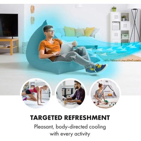 Klarstein Skyscraper Horizon Air Cooler Fan Humidifier 60W 486m³/h 3.5L Tank - Image 2