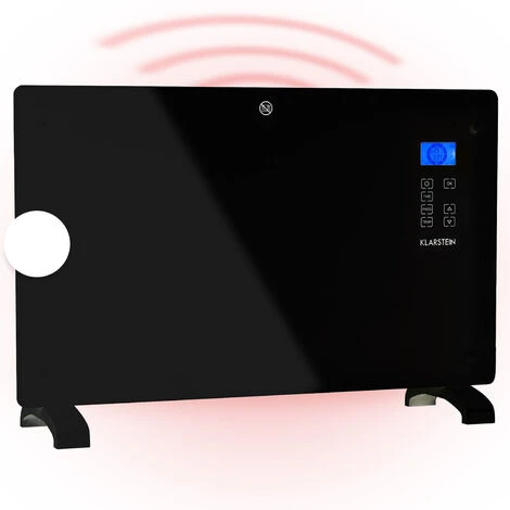 Klarstein Norderney Convection Heater Thermostat Timer 2000W 30m² Black