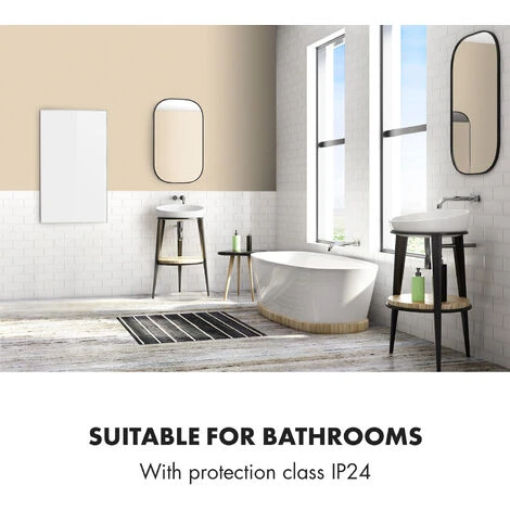 Klarstein Wonderwall 60 Infrared Heater 60x100cm 600W Weekly Timer IP24 White - Image 4