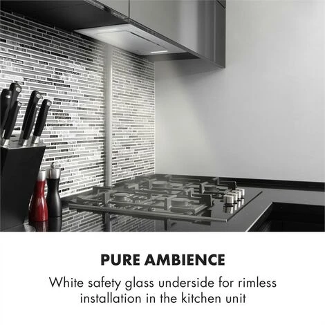 Klarstein Hektor Cooker Extractor Hood Built-in 52cm Exhaust: 530 M³ / H LED Touch Glass - Image 2