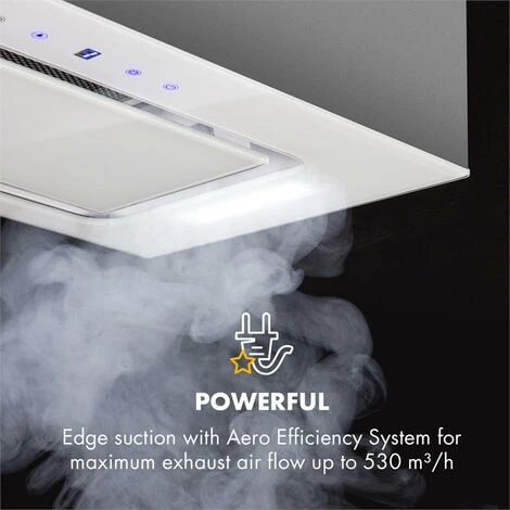 Klarstein Hektor Cooker Extractor Hood Built-in 52cm Exhaust: 530 M³ / H LED Touch Glass - Image 3