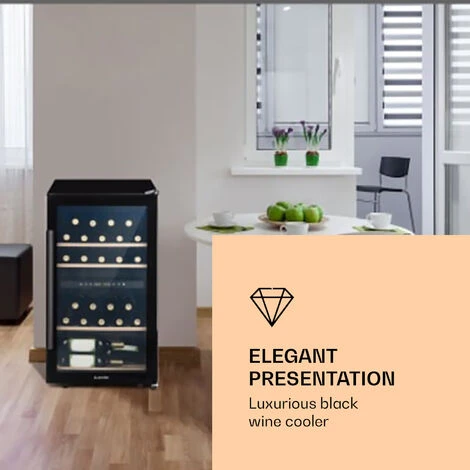 Klarstein Barossa 34 Duo Wine Refrigerator 34 Bottles 80 Litres 2 Zones Touch Control - Image 2