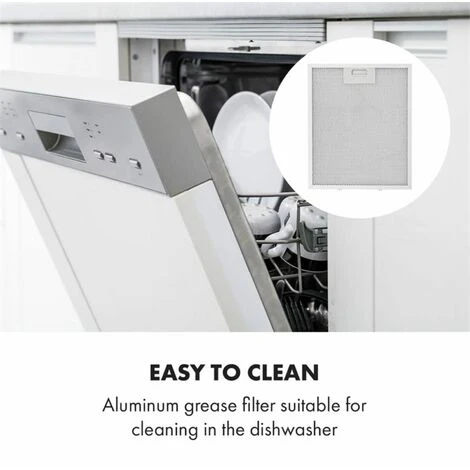 Klarstein Contempo Neo Substructure Cooker Extractor Hood 60cm 175m³ / H LED Stainless Steel Acrylic Black - Image 5