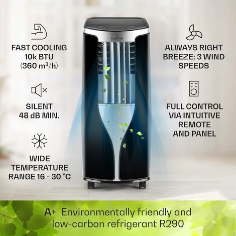 Klarstein New Breeze ECO Mobile Air Conditioner 10,000 BTU / 2.9 KW EEC A+ - Image 3