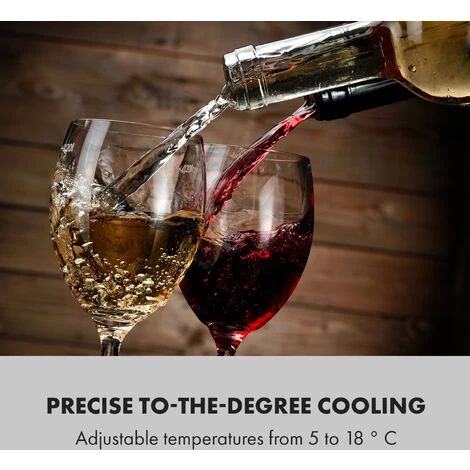 Klarstein Shiraz 16 Uno Wine Fridge 42l Touch Control Panel 131W 5-18°C - Image 3
