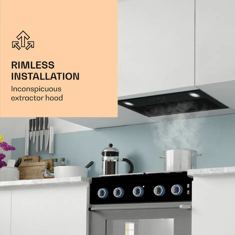 Klarstein Paolo Cooker Hood Built-in 72 Cm EEC: A 593 M³/h LED Touch - Image 2