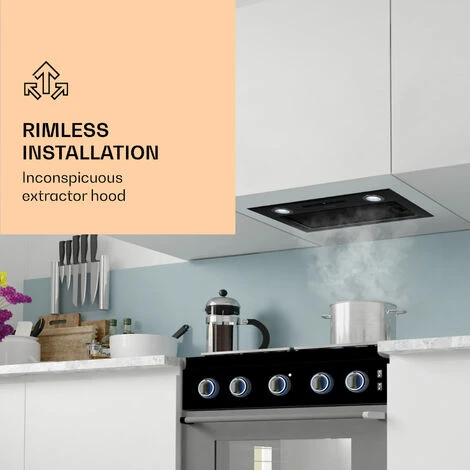 Klarstein Paolo Cooker Hood Built-in 52 Cm EEC: A 593 M³/h LED Touch - Image 2
