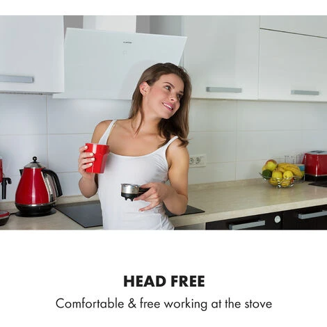 Klarstein Laurel 60 Cooker Extractor Hood 60cm Exhaust Air: 350 M³ / H LED Touch White - Image 5