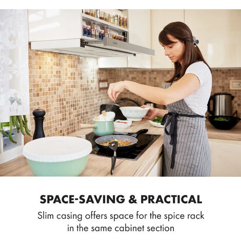 Klarstein Mariana 90 Flat Screen Hood 500 M³ / H Exhaust Air LED White - Image 2