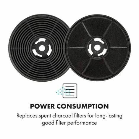 Klarstein Activated Carbon Filters For Cooker Extractor Hoods 2 Filters Recirculation Mode Ø17.5 Cm - Image 3
