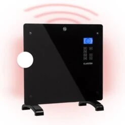 Klarstein Norderney Convection Heater Thermostat Timer 1000W 20m² Black