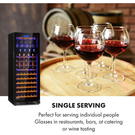 Klarstein First Class 84 Wine Cooler 4 Dispensers 84 Bottles 5-22 ° C Black - Image 3