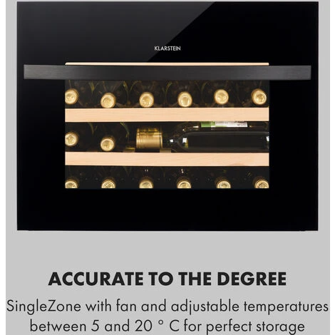 Klarstein Vinsider 24 Built-In Uno Wine Refrigerator Built-in 1 Zone 24 Bottles - Image 4