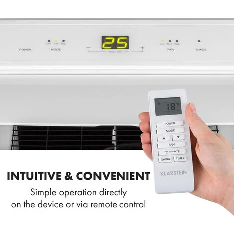 Klarstein Iceblock Air Conditioner 3-in-1 12,000 BTU / 3.5 KW 400 M³ / H Max. White - Image 4