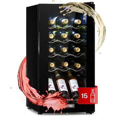 Klarstein Shiraz 15 Slim Uno Wine Fridge 44l Touch Control Panel 5-18°C