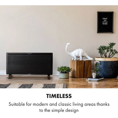 Klarstein Hot Spot Slimcurve Double Wave, Heater, 2000W, Weekly Timer, Black - Image 3