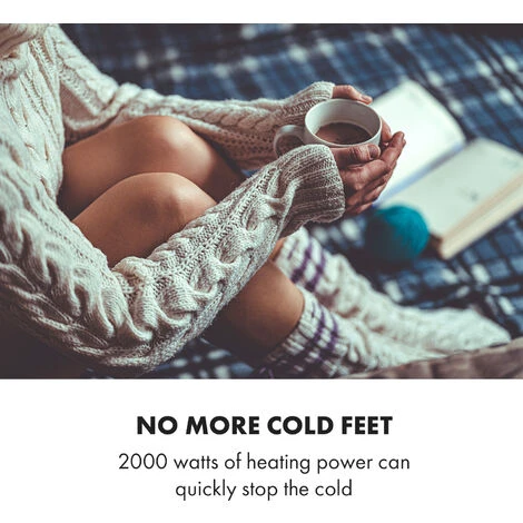 Klarstein Hot Spot Slimcurve Double Wave, Heater, 2000W, Weekly Timer, Black - Image 5