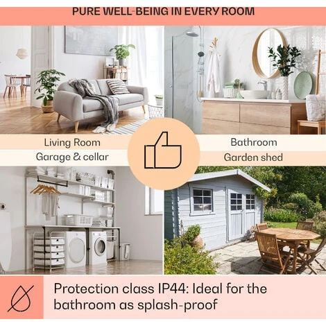 Klarstein Wonderwall Air Art Smart Infrared Heater 80x60cm 500W Flowers - Image 5