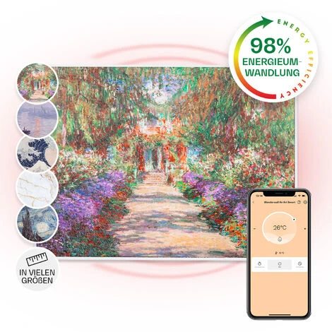 Klarstein Wonderwall Air Art Smart Infrared Heater 80x60cm 500W Garden Path