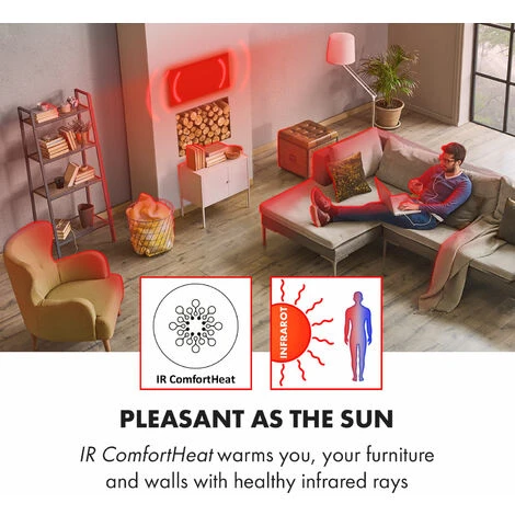 Klarstein Wonderwall Air Art Smart Infrared Heater 80x60cm 500W Garden Path - Image 3