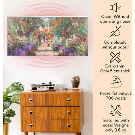 Klarstein Wonderwall Air Art Smart Infrared Heater 120x60cm 700W App Garden Path - Image 2