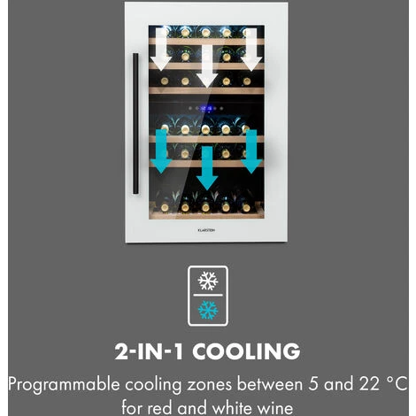 Klarstein Vinsider 41D Built-In Duo Quartz Edition Built-in Wine Fridge - Image 3