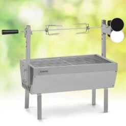 Klarstein Sauenland Mini, Rotisserie Grill, Rotary Spit, 4W, 12kg Max., Stainless Steel
