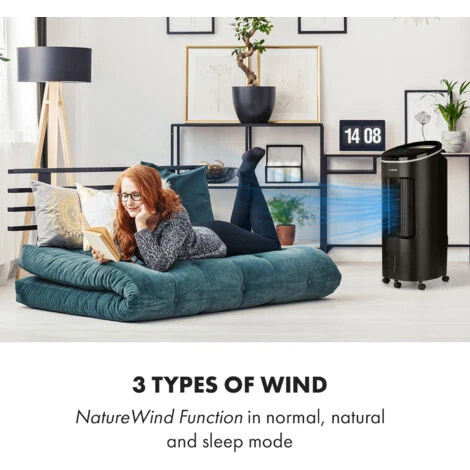 Klarstein IceWind Plus 4-in-1 Air Cooler 330 M³/h Oscillation Remote Control - Image 5