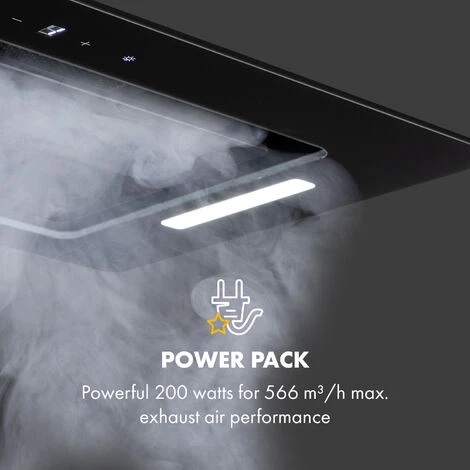 Klarstein Hektor Eco Fan Module 52 Cm 566 M³ / H Touch Glass Black - Image 3