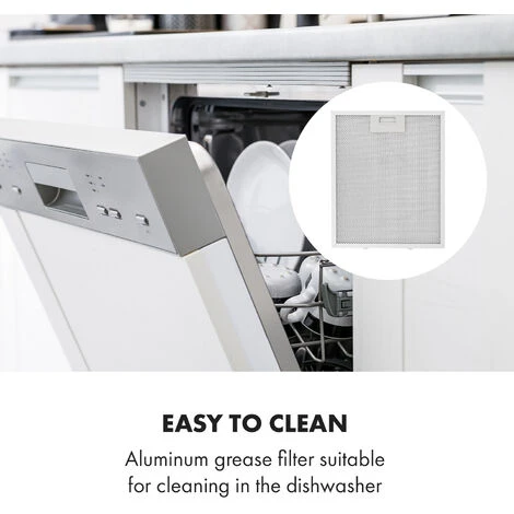 Klarstein Contempo 90, Extractor Hood, 175m³ / H, LED, Stainless Steel, Acrylic, Black - Image 5