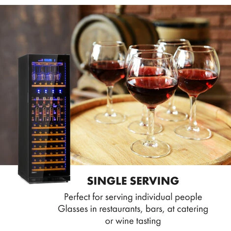 Klarstein First Class 129 Wine Cooler Dispenser 129 Bottles 5-22 ° C Black - Image 3