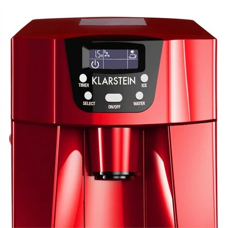 Klarstein Ice Volcano 2GR Ice Cube Machine LED 12kg Every 24h 2l 6-10min Red - Image 5