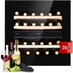 Klarstein Rhône 25 Duo Wine Cooler Compression Cooling 2 Zones 75 Litres / 25 Bottles